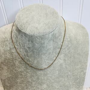 Gold Serpentine Fashion Necklace 16"
